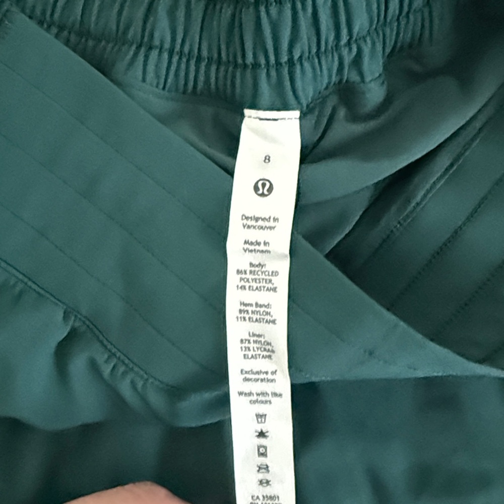 NWT Lululemon Limited Edition Teal Skirt size 8 - Picture 4 of 7